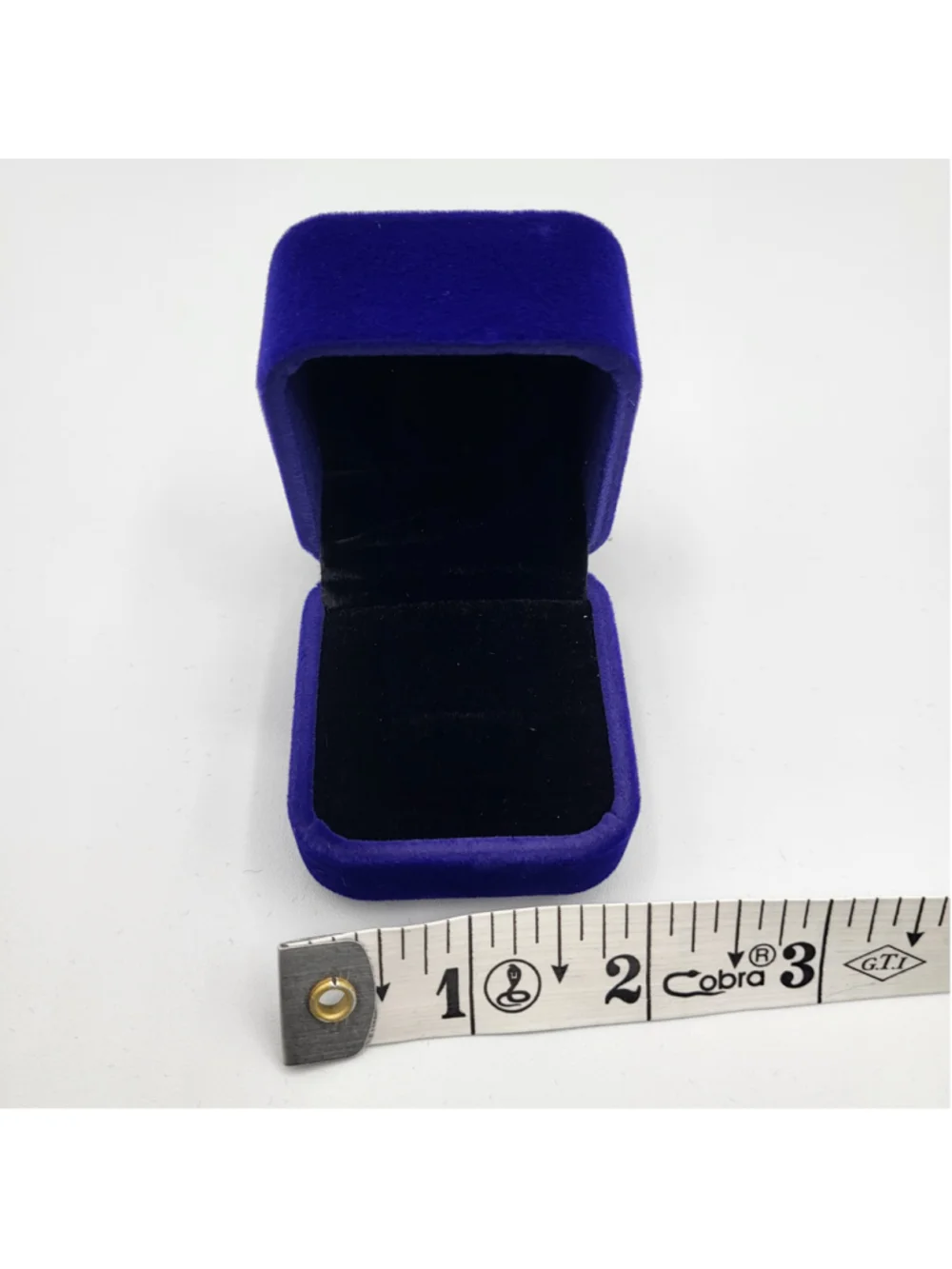 Set of 12 Royal Blue Velvet Ring Boxes – Hinged Jewelry Gift Display Boxes -NWOT